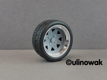 99623-13 Alufelge 1:18 Mangels Chrom-Design 13 Zoll uni